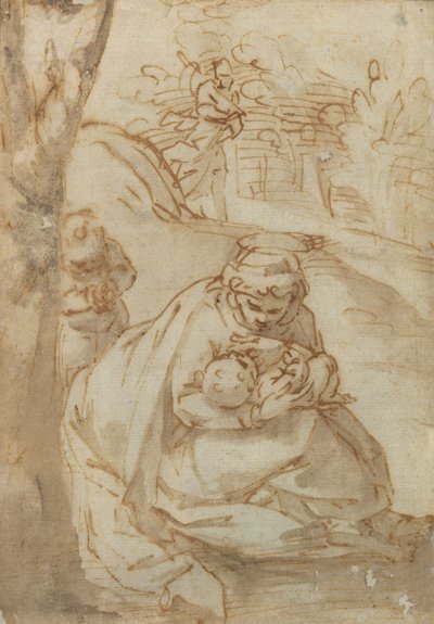 The Rest on The Flight into Egypt by Luca Cambiaso